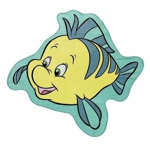 Disney Flounder Shaped Towel - Yellow and Blue